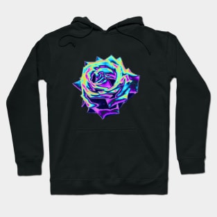 Electric Violet Holo Rose Hoodie